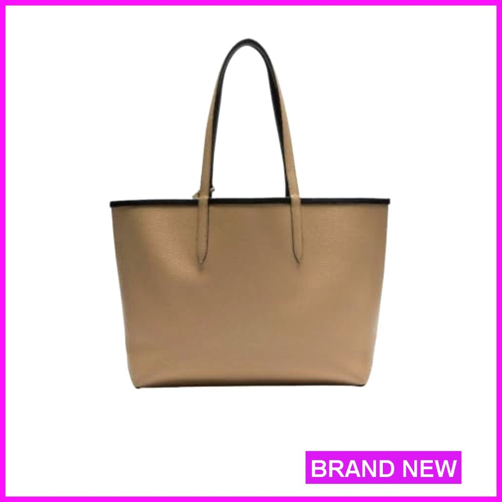 Large Reversible Tote Bag with Detachable Clutch, Holds 15" Laptop - Picture 6 of 7